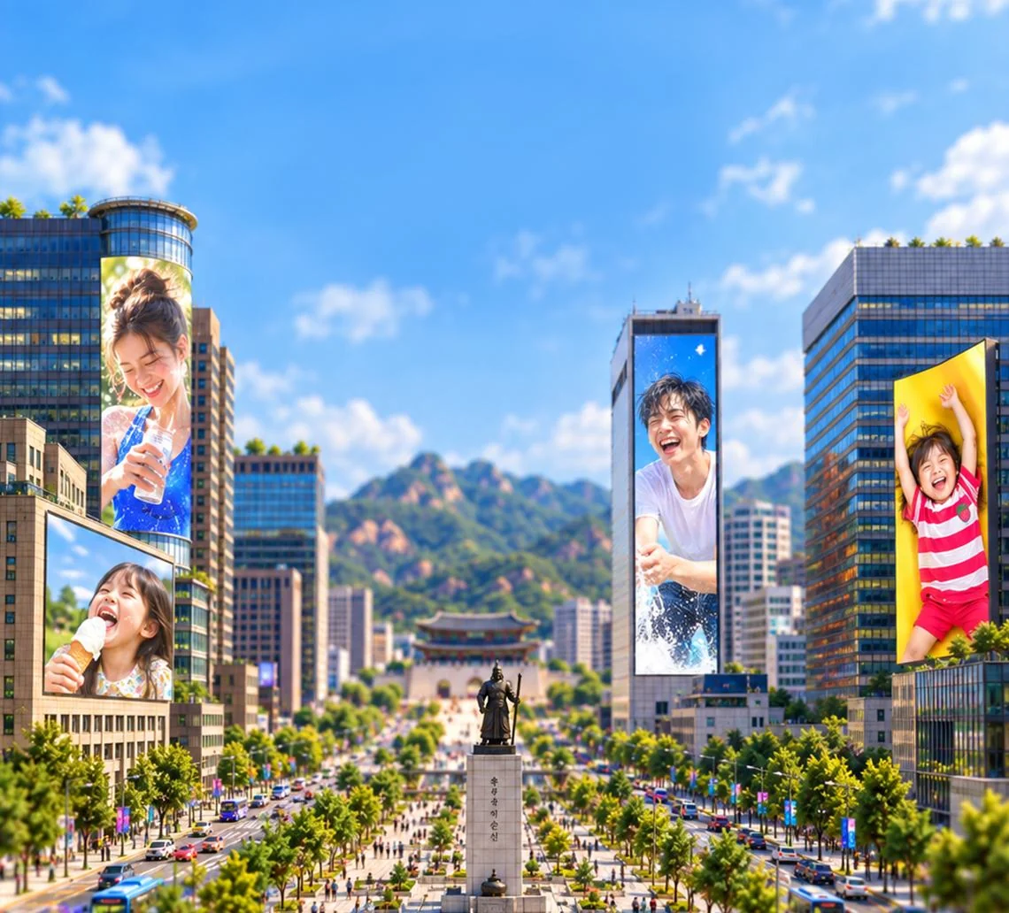광화문 일대 대형 전광판에 송출되는 당선작